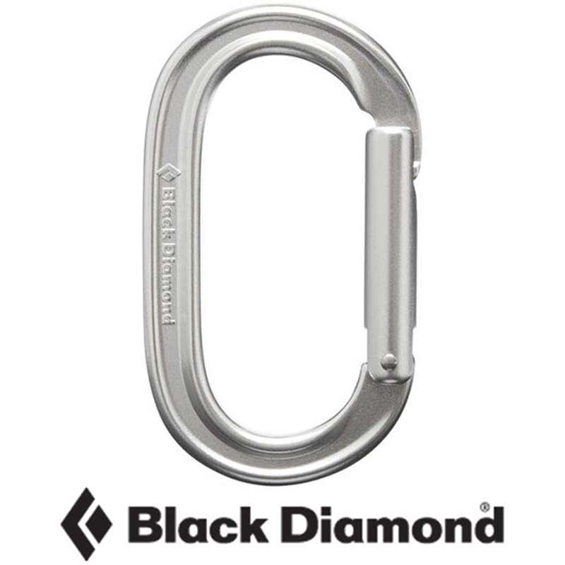 Oval Keylock Carabiner Silver