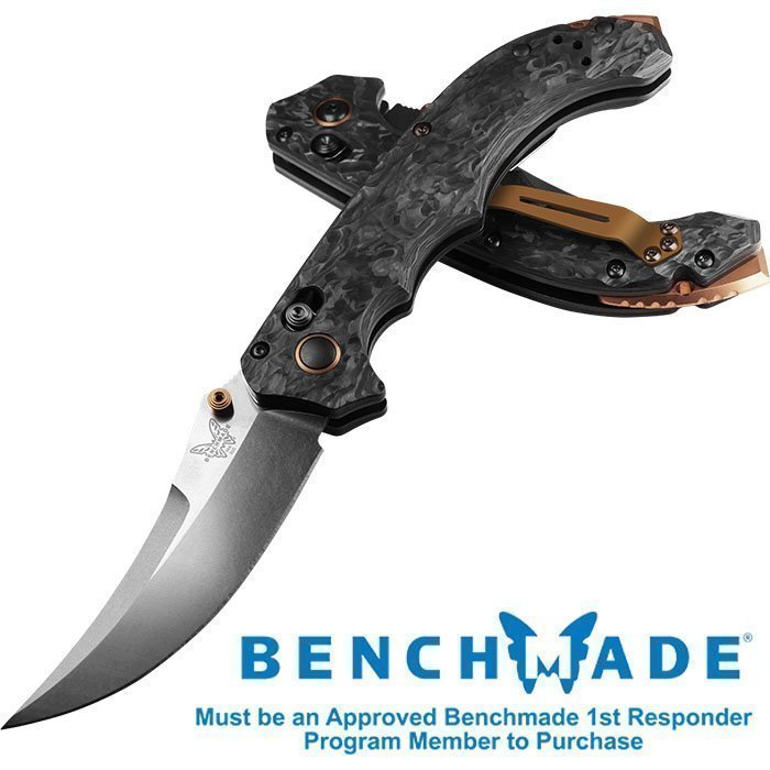 Mini Bedlam 3.45 inch Scimitar Sating with Carbon Fiber Handle