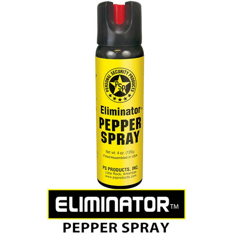Pepper Spray with Twist Lock Top 4 Ounce Yellow and Black