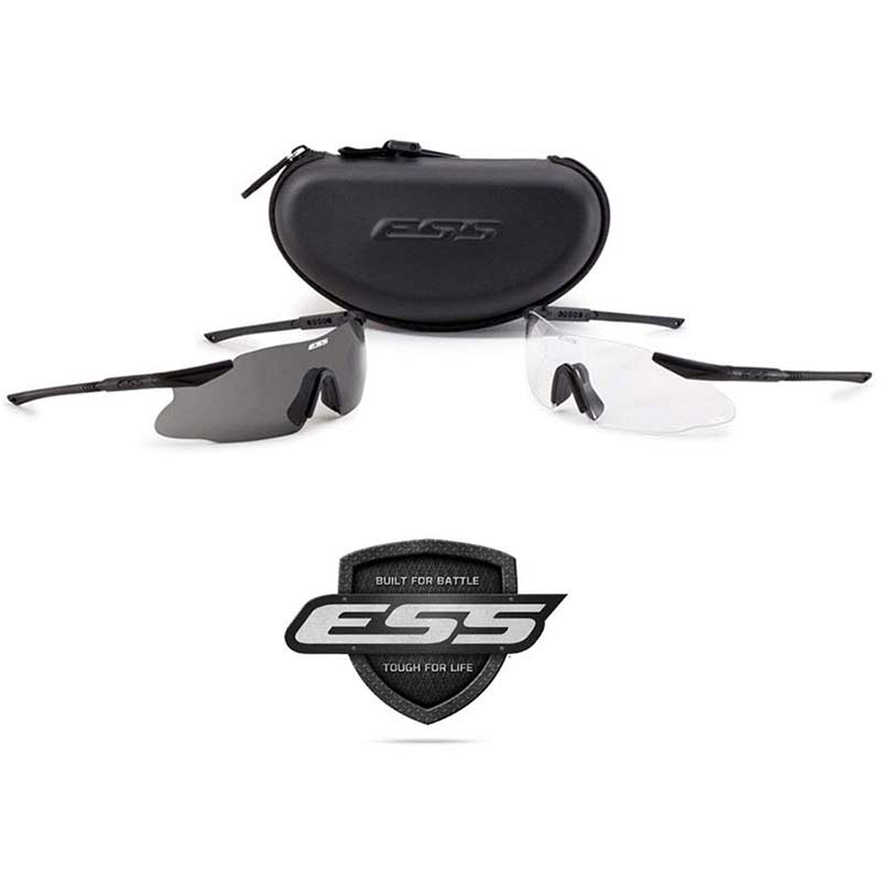 Ice 2X Clear and Smoke Gray Lens with Black Frame