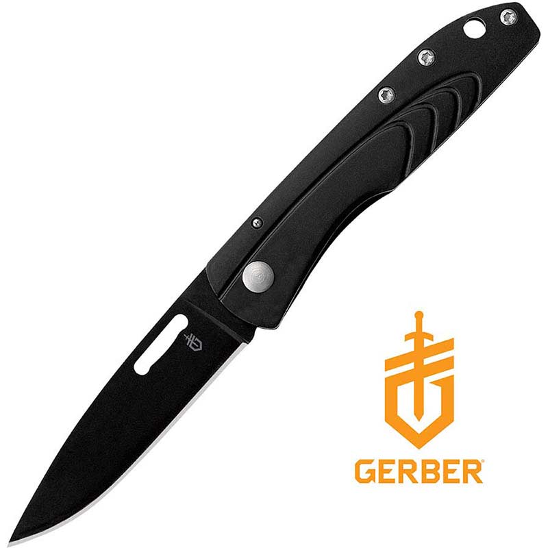 STL 2 5.1 inch Plain Black Edge with Black Handle
