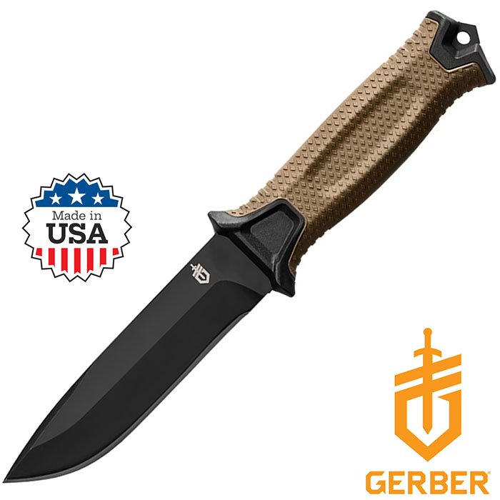 Strongarm 4.8 inch Plain Edge Blade Coyote Brown