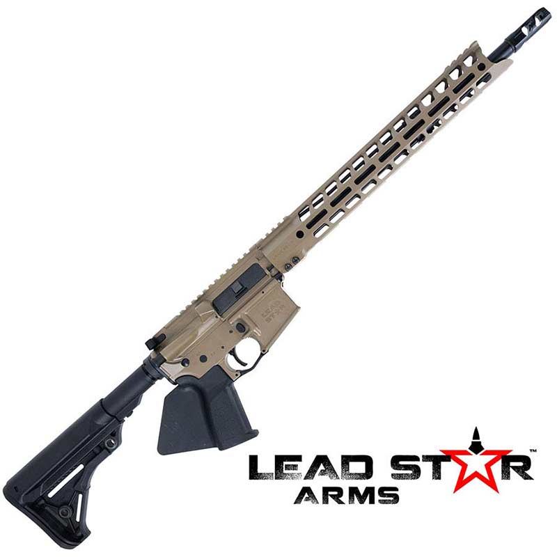 Grunt Rifle 5.56 16 inch barrel 10 Round Flat Dark Earth w 15 inch Handguard Cal