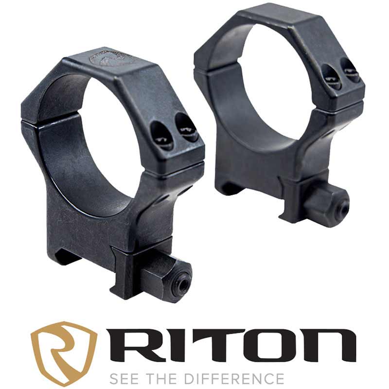 30mm Hardened Steel Picatinny Rings 8MM Black