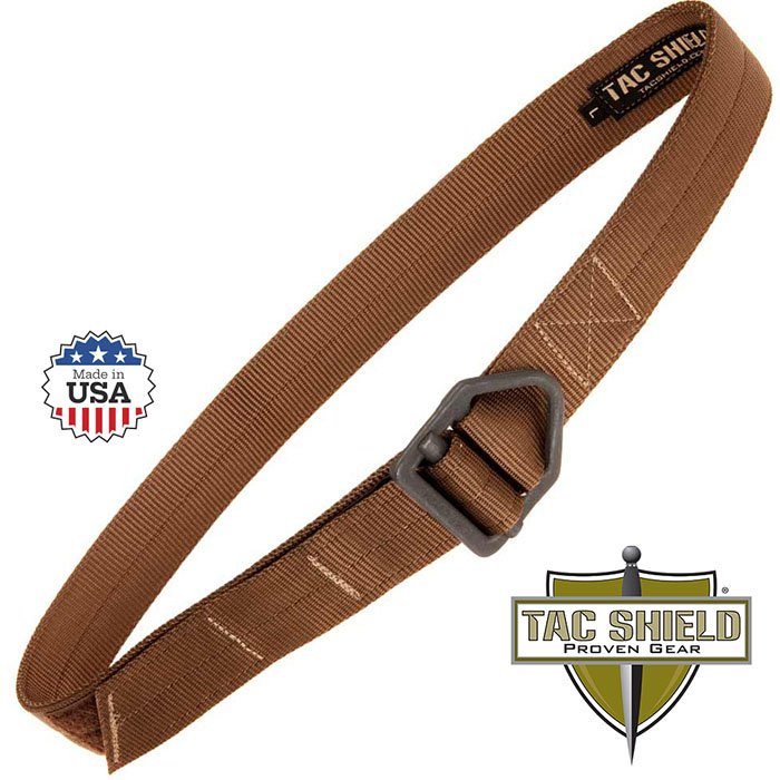 Tactical Riggers Belt 1.75 inch Double Wall Brown Large fits waist 38 to 42 inch