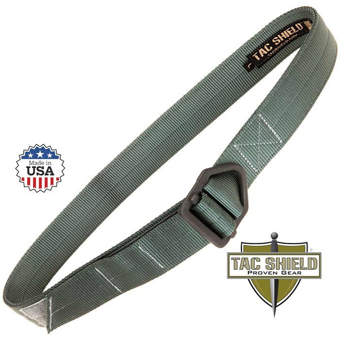 Tactical Riggers Belt 1.75 inch Double Wall Gray Medium fits waist 34 to 38 inch