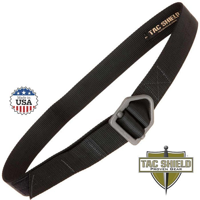 Tactical Riggers Belt 1.75 inch Double Wall Black Small fits waist 30 to 34 inch