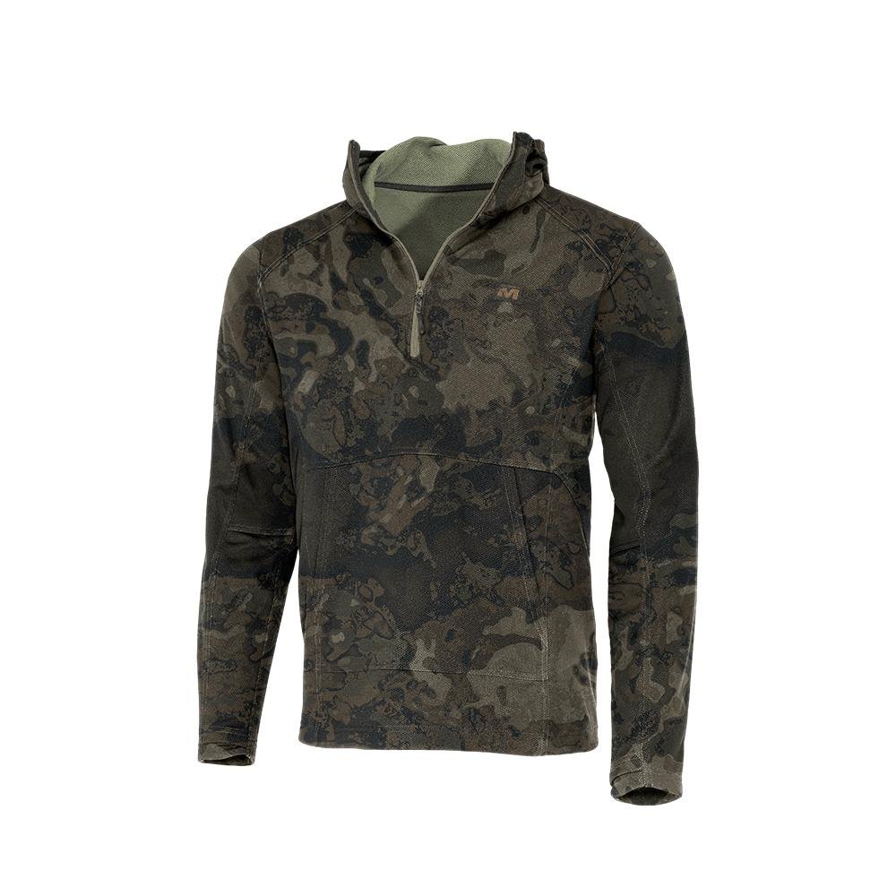 Muddy DV8 Quest Midweight Quarter Zip Hoodie Veil Canyon Grey S