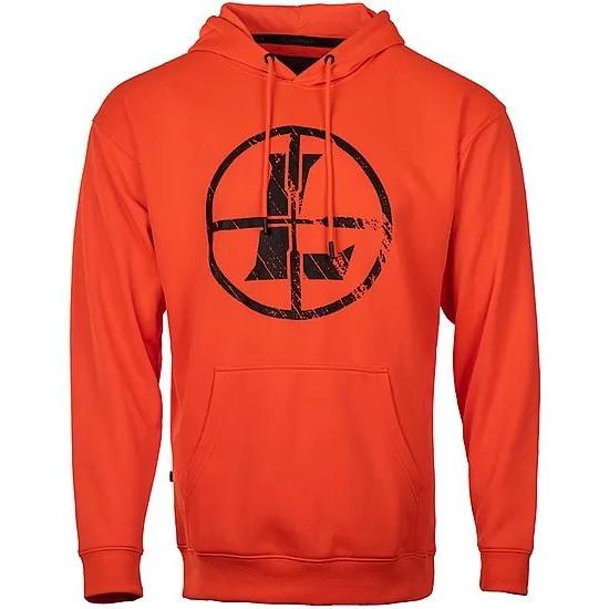 Leupold Distressed Reticle Performance Men's Hoodie Blaze Orange L