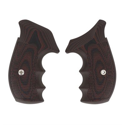 S&W N-FRAME, TAC DIAMOND, ROUND BUTT, BLACK CHERRY