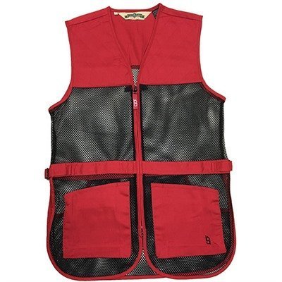 FULL MESH DUAL PAD SHOOTING VEST RED L