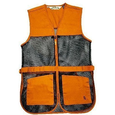 FULL MESH DUAL PAD SHOOTING VEST ORANGE XL