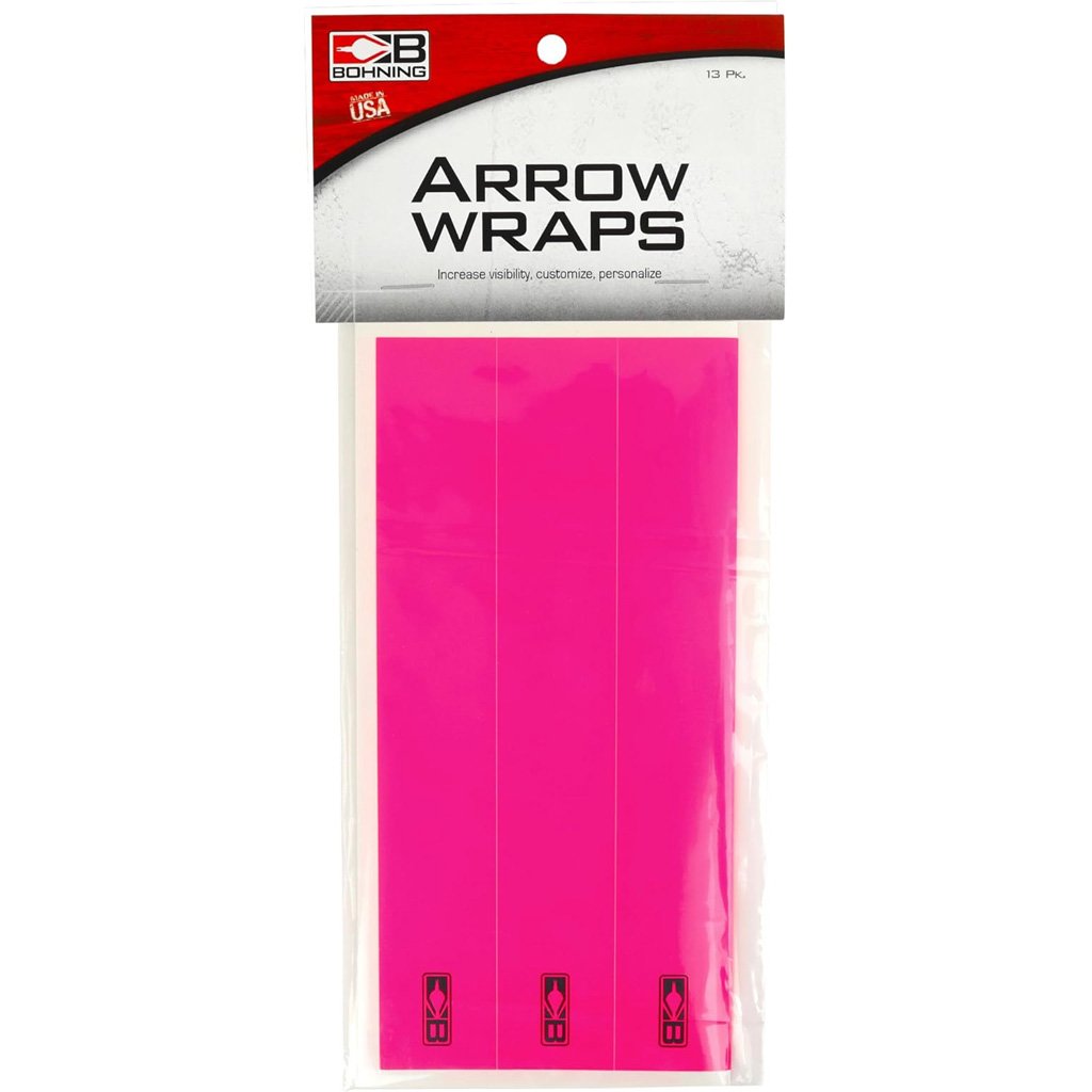 Bohning Arrow Wraps Small diameter 5.5 in. Hot Pink 13 pk.