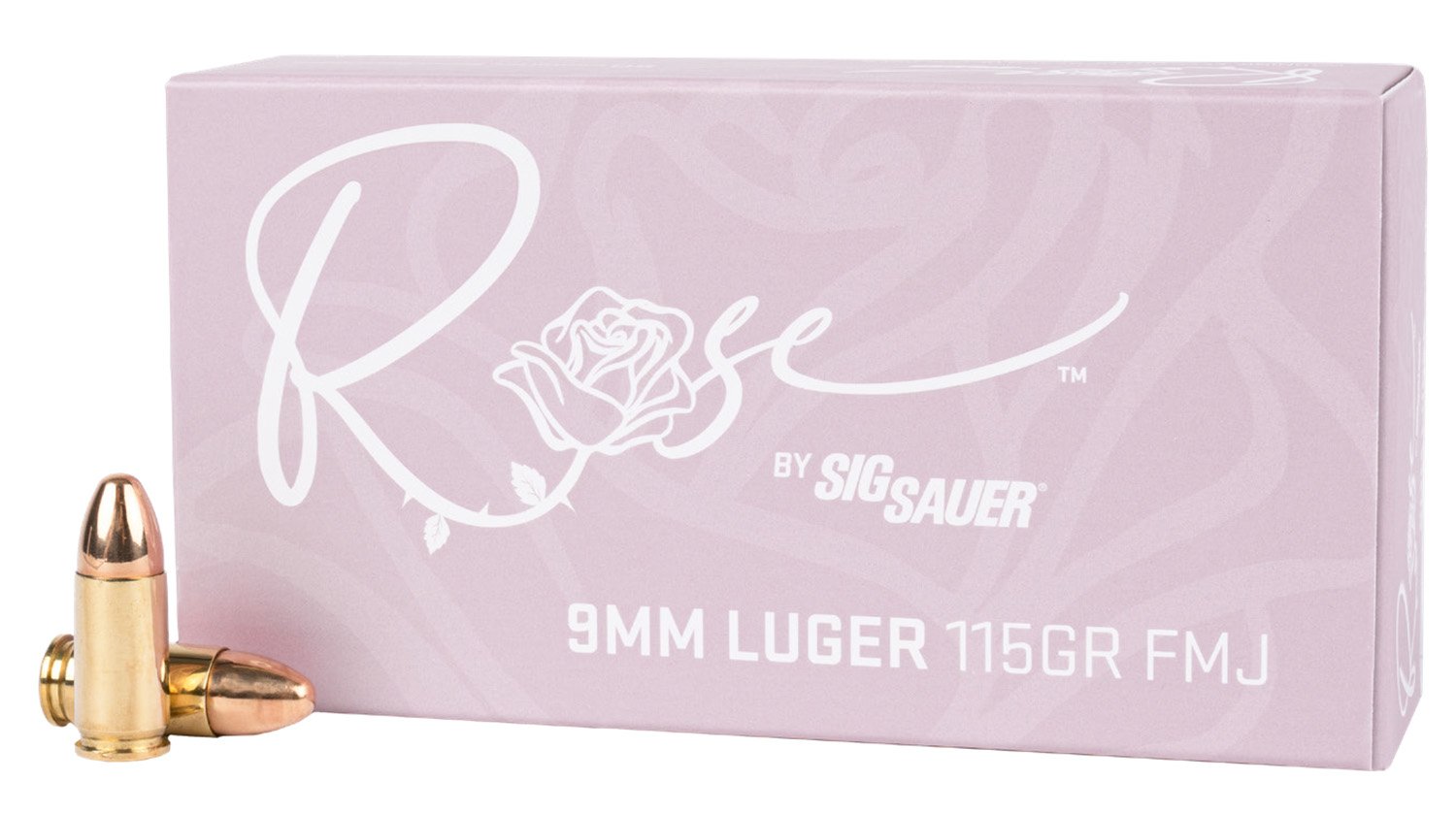 Sig Sauer E9MMB1ROSE50 Rose  9mm Luger 115gr Full Metal Jacket 50 Per Box/20 Case