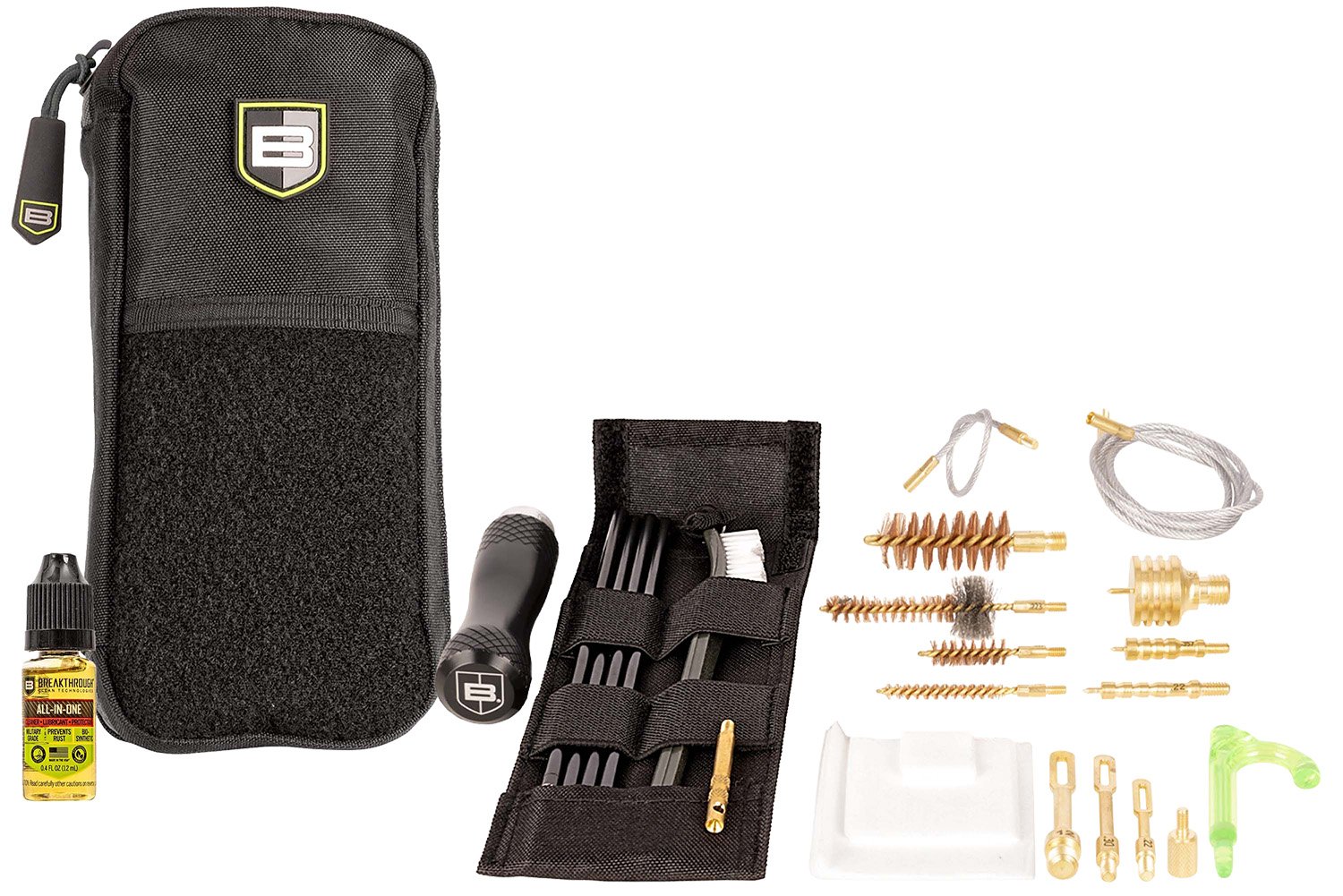 Breakthrough Clean BT-MPK-3G Badge Rod/Pull Thru Kit 5.56mm 9mm & 12 Gauge