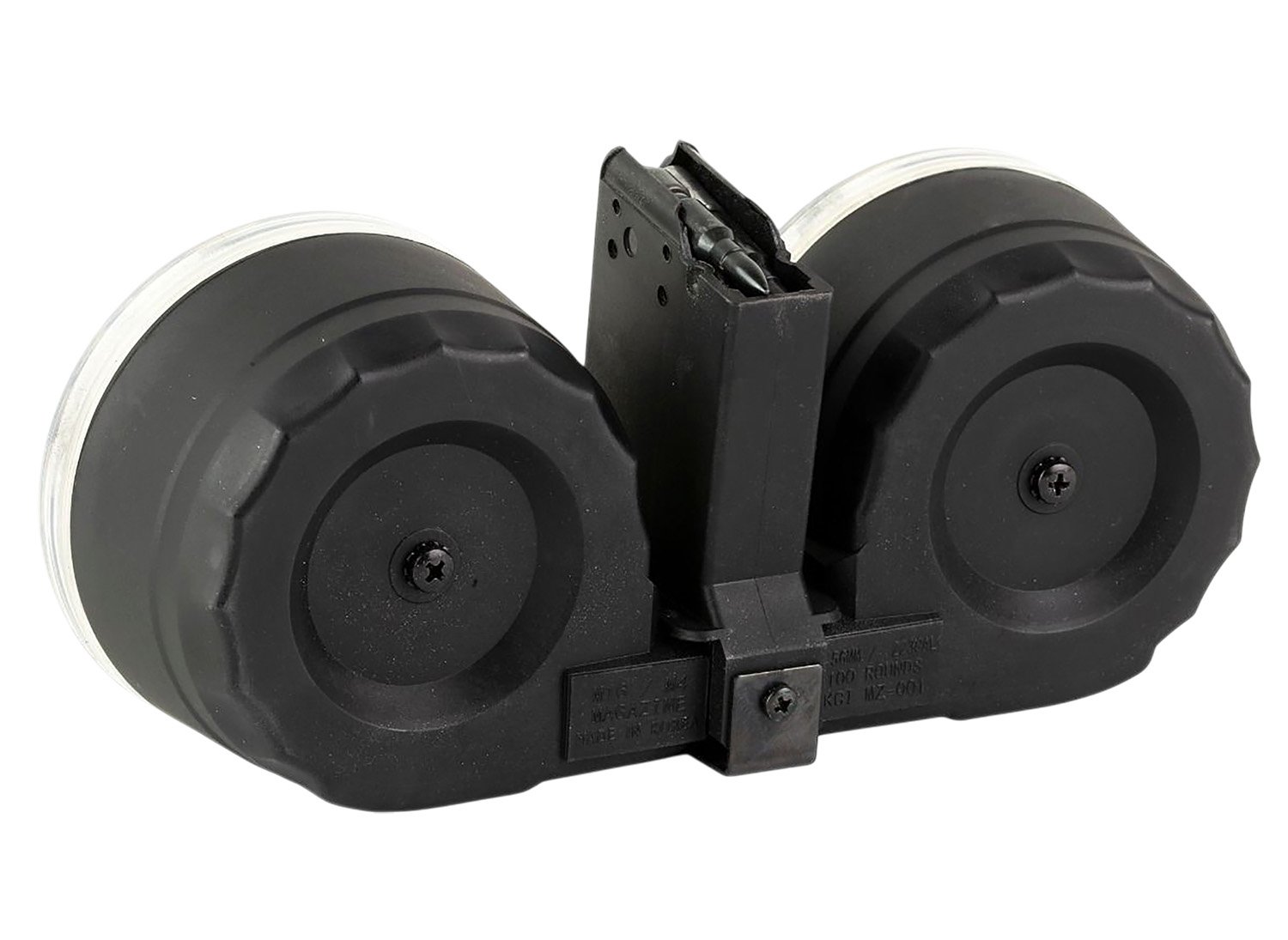 Kci Usa Inc KCIMZ067 AK  100rd Drum 223 Rem/5.56 NATO Fits AK Platform Black