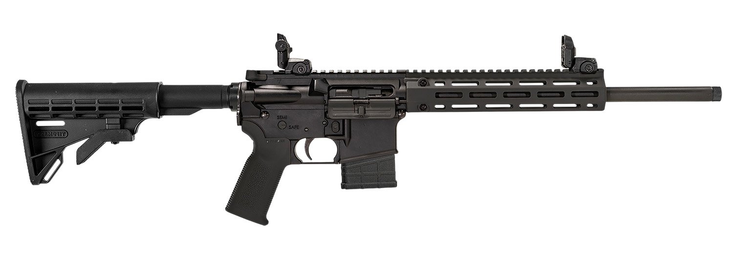 Tippmann Arms A101333 M4-22 LTE 22 LR 10+1 16" Black Parkerized Threaded Barrel, Matte Black Aluminum Receiver w/Picatinny Rail, M-LOK Handguard, Composite Forend, Black Polymer Stock Black Gen2 Grip,