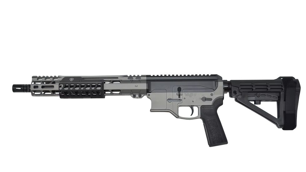 Bilson Arms P8FSSTB20R1 BA-15FCP 338 ARC 10+1 14.50" Stainless Steel Threaded Barrel, Tactical Gray/Graphite Black Cerakote Aluminum Receiver w/Picatinny Rail, M-LOK Handguard, Black Polymer SBA4 Brac