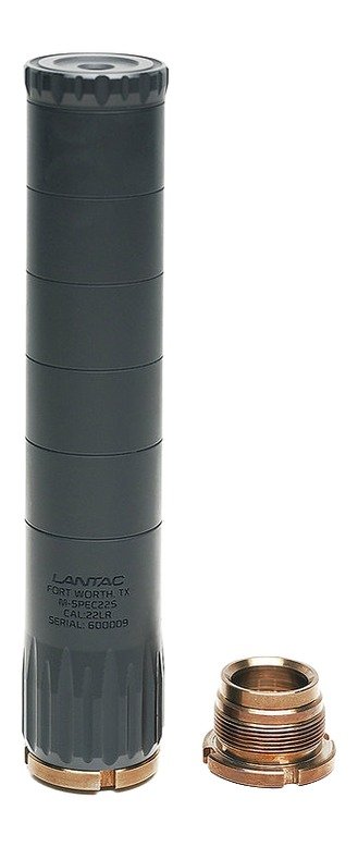 Lantac Usa 01-SUP-MSPEC22S M-Spec  22LR Black Aluminum 1/2"x28