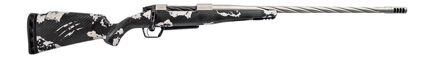Fierce Firearms ROGSSX7PRC22TP Twisted Rogue XP 7mm PRC 3+1 22" Tungsten Cerakote Spiral Fluted Threaded Stainless Steel Barrel, Drilled & Tapped Receiver, BiPod Rail Forend Phantom Camo LR Negative C