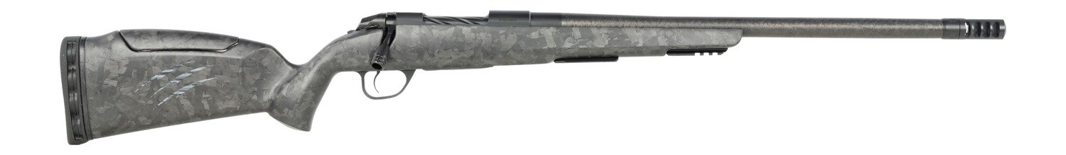 Fierce Firearms  CT Rage LR Full Size 6.5 PRC 4+1 24" Carbon Fiber Match Grade Threaded Barrel, Black Cerakote Titanium Drilled & Tapped Receiver, Picatinny Rail Forend, Carbon Matrix Push Button Adj