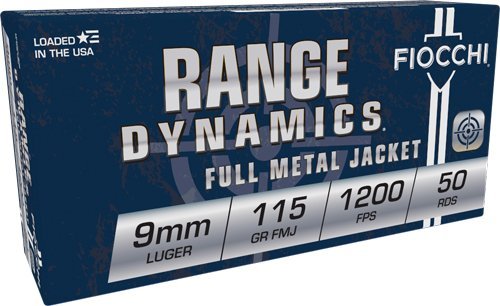 FIOCCHI 9MM LUGER 115GR FMJ - 50RD 20BX/CS