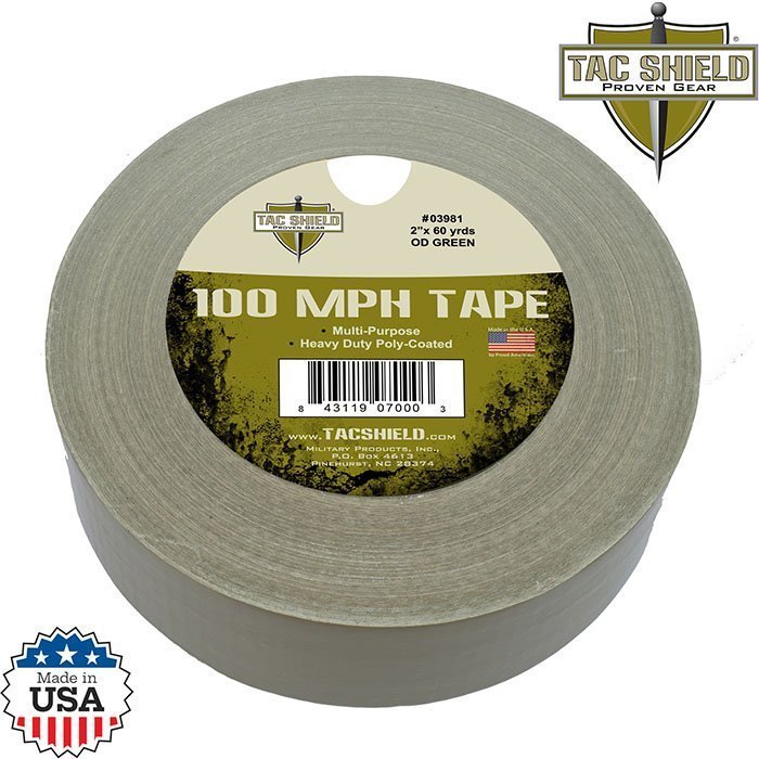100 MPH Heavy Duty Tape 60 Yards Olive Drab Green 2 inch