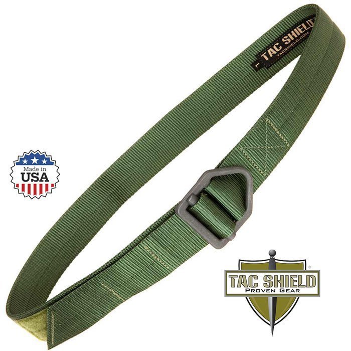 Tactical Riggers Belt 1.75 inch Double Wall Olive Drab Green Medium fits waist 3