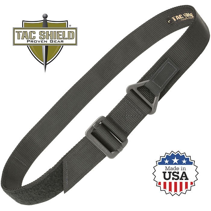 Military Riggers Belt 1.75 inch Double Wall Black Medium fits waist 34 to 38 inc