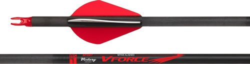 VICTORY ARCHERY VFORCE SPORT - 300 ARROW FLETCHED 6PK