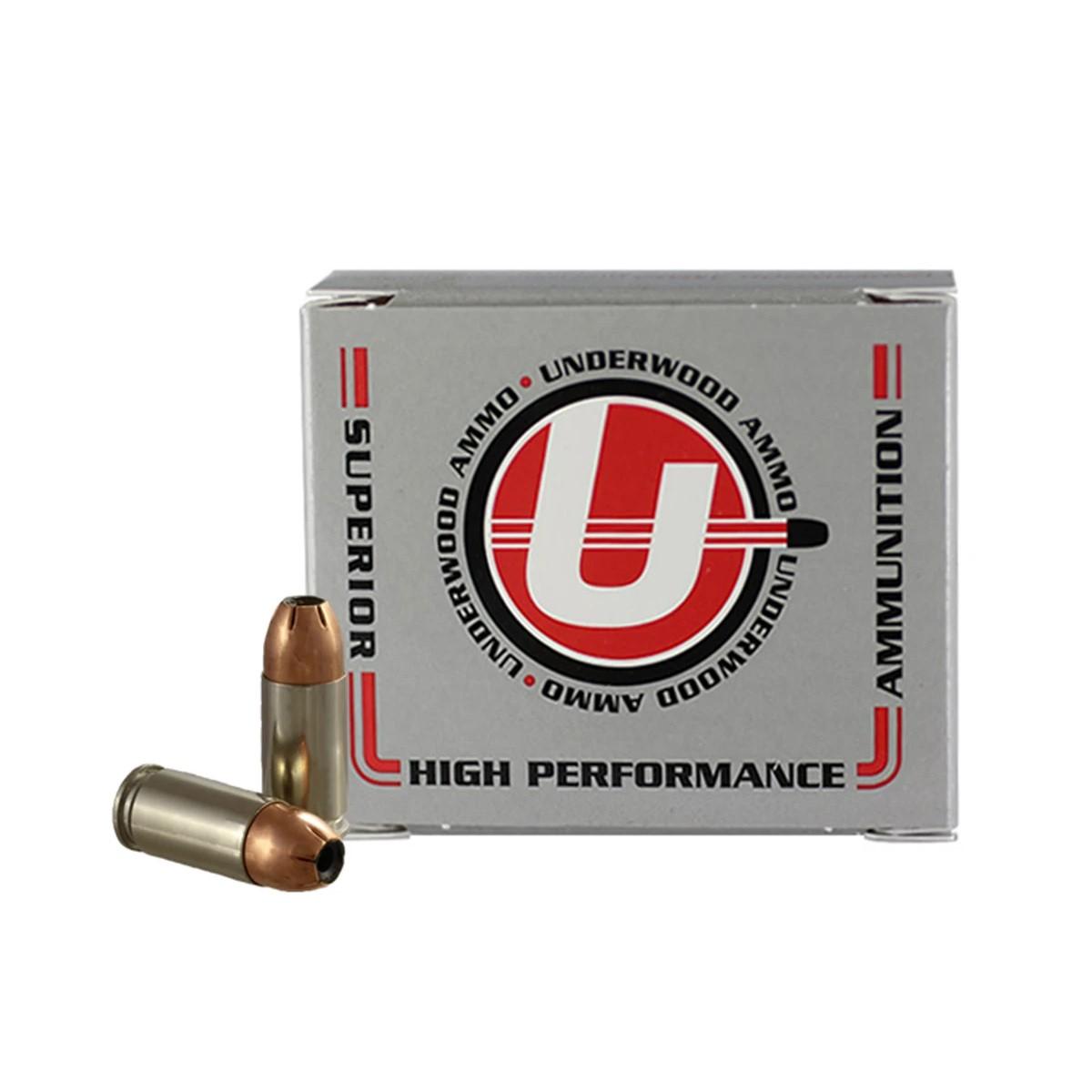 Underwood Ammo Sporting Handgun Ammunition 9mm Luger 115 gr JHP 1400 fps 20/ct