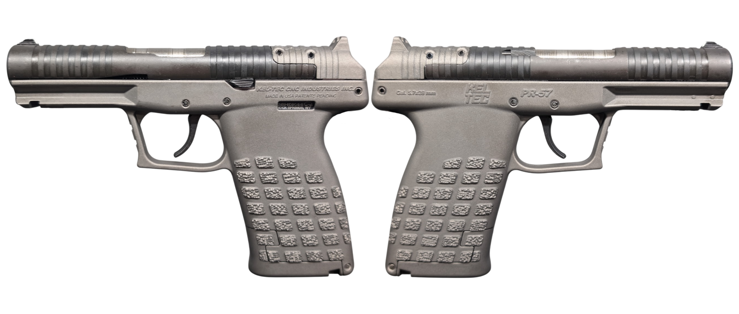 KELTEC PR57 5.7X28 PISTOL 4.64"BBL OPTIC READY, TUNGSTEN, 20+1, 2-STRIPPER CLIPS