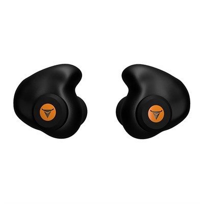 CUSTOM MOLDED PERCUSSIVE SHOOTING EARPLUG,  BLACK