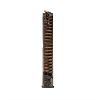 MAG 40-RD 9MM FOR GLOCK 17, 18, 19, 26, 34, 45 CARBON SMOKE