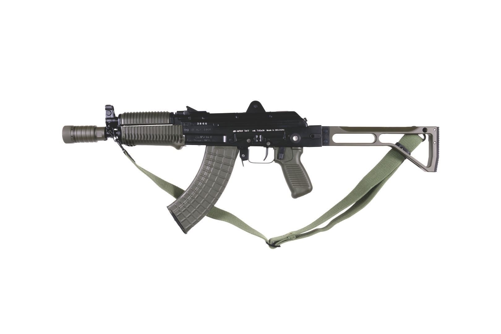 Arsenal Factory SBR AR-M14SF TACT 7.62x39mm Rifle Tactical Right-Side Folding Stock OD Green Flash Hider - Image 2