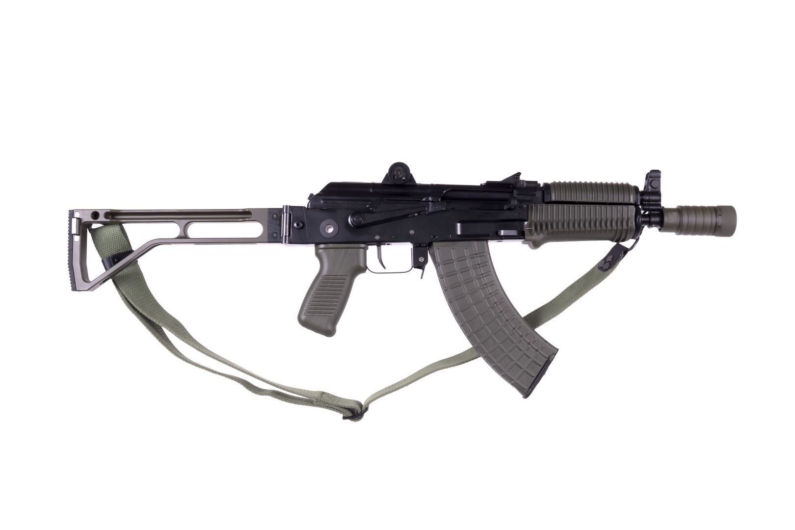 Arsenal Factory SBR AR-M14SF TACT 7.62x39mm Rifle Tactical Right-Side Folding Stock OD Green Flash Hider - Image 3