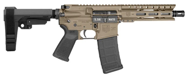 DB15 Pstl 5.56 7" M-LOK SBA3 Brace FDE 30rd