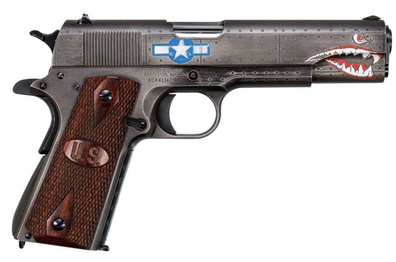 1911 Squadron WW2 45ACP 5" BLK/Gry/Wd 7rd