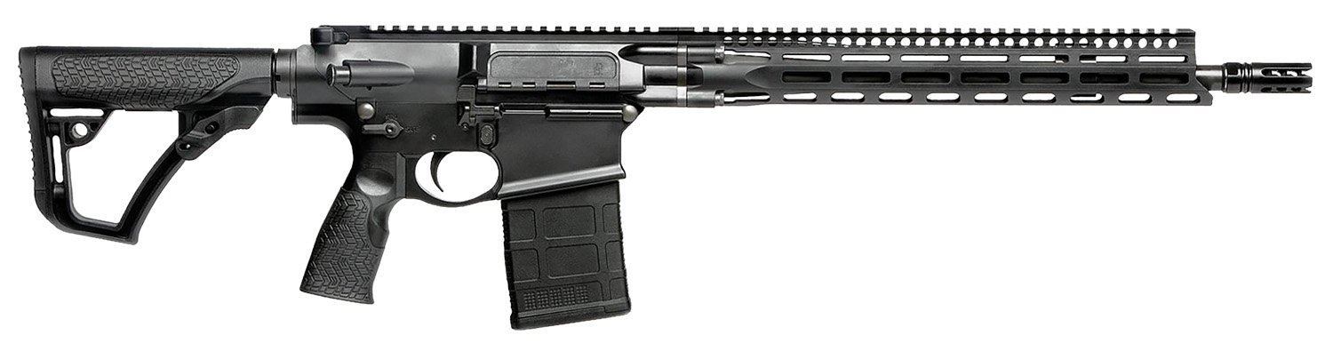 Daniel Defense 0215707258047 DD5 V3 7.62x51mm NATO 16" 20+1 Black Hard Coat Anodized Black Phosphate 6 Position w/SoftTouch Overmolding Stock Black Polymer Grip