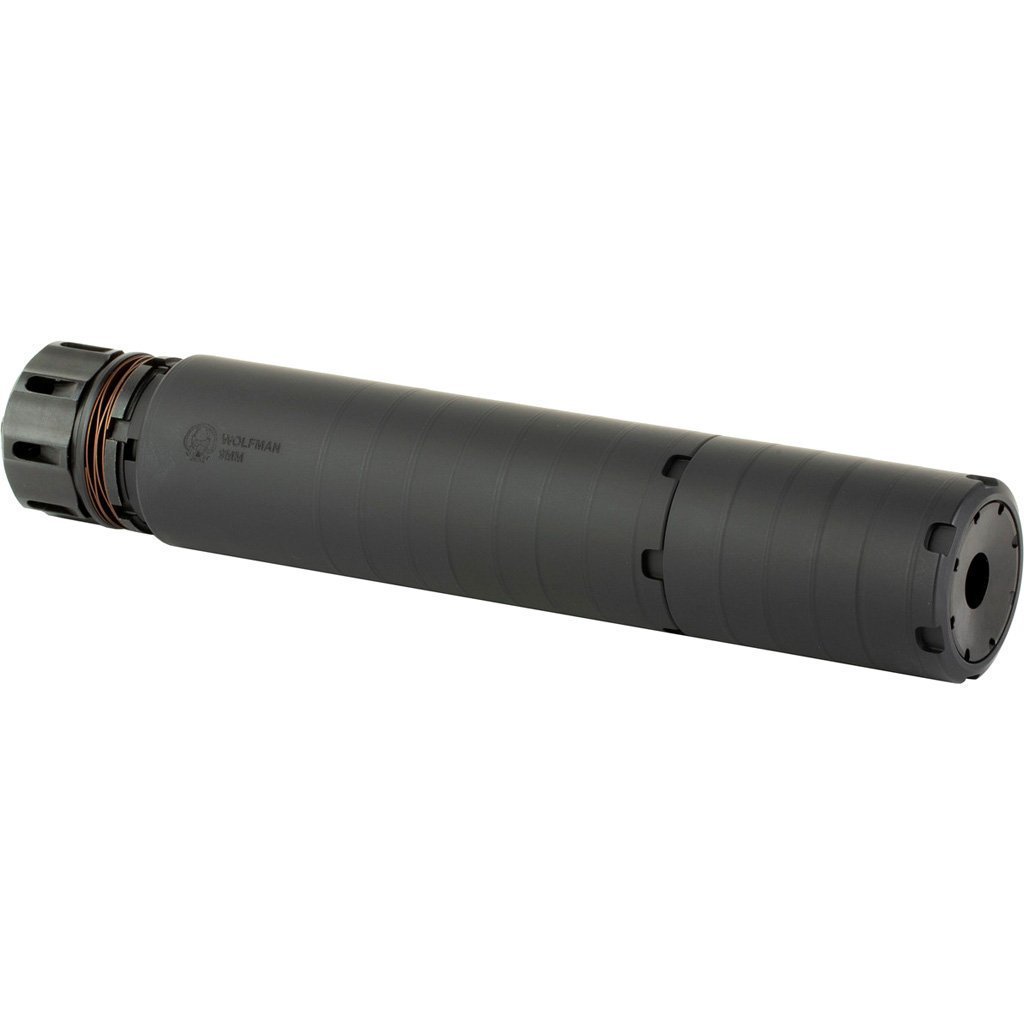Dead Air Wolfman KMQD Suppressor Kit 9mm w/KeyMicro ADPT & KeyMicro 1/2-28 Brake Black - Image 3