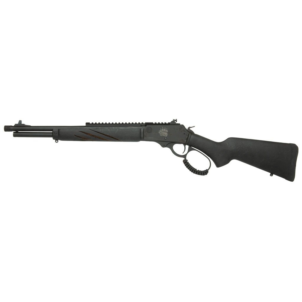 Rossi R95 Black Bear Edition Lever Action Rifle 30-30 Win. 16.5 in Triple Black w/Engraved Stk 5rd