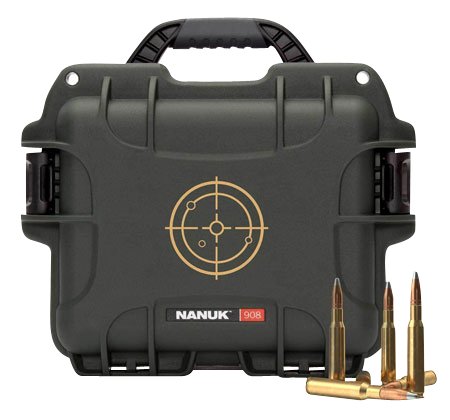 Nanuk 908AMMO1 908  223Rem Black/White Resin 600rds
