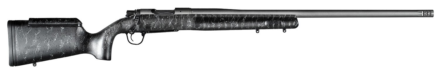 Christensen Arms 8010201100 Mesa Long Range 6.5 PRC 4+1 26" Threaded Barrel, Tungsten Gray Cerakote, Black with Gray Webbing Stock