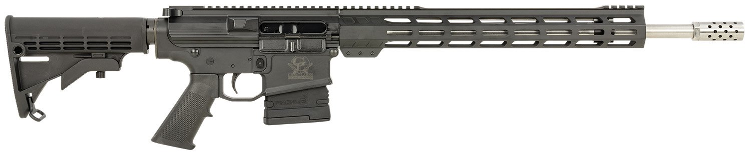 Great Lakes Firearms GL10308SSBLK AR-10  308 Win 20+1 18" Stainless, Black Rec, M-Lok Handgaurd, Carbine Stock, A2 Grip, Muzzle Brake