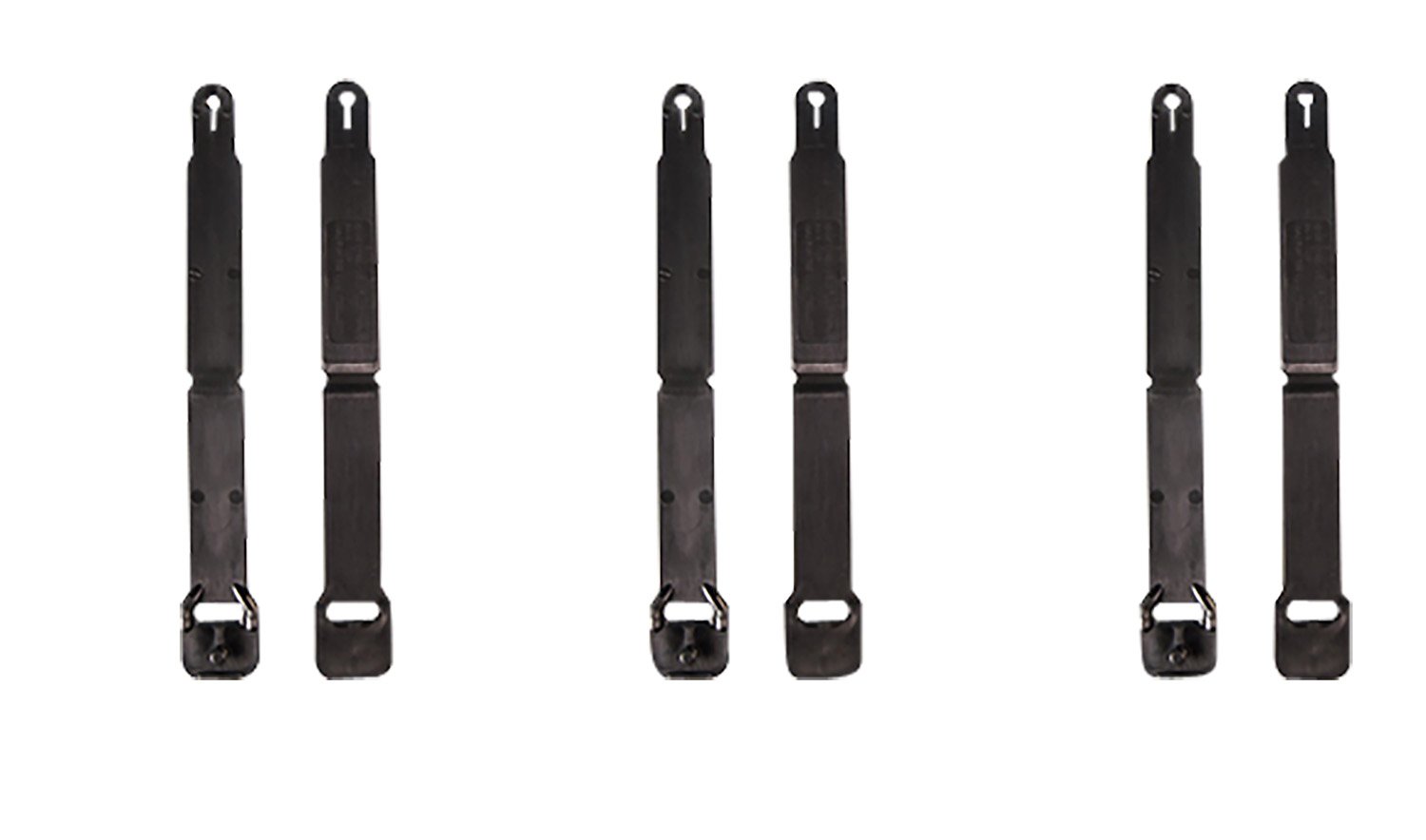 High Speed Gear 91SC12BK MOLLE Clips  Short, Black Injection Molded Fits MOLLE (12 Pack)