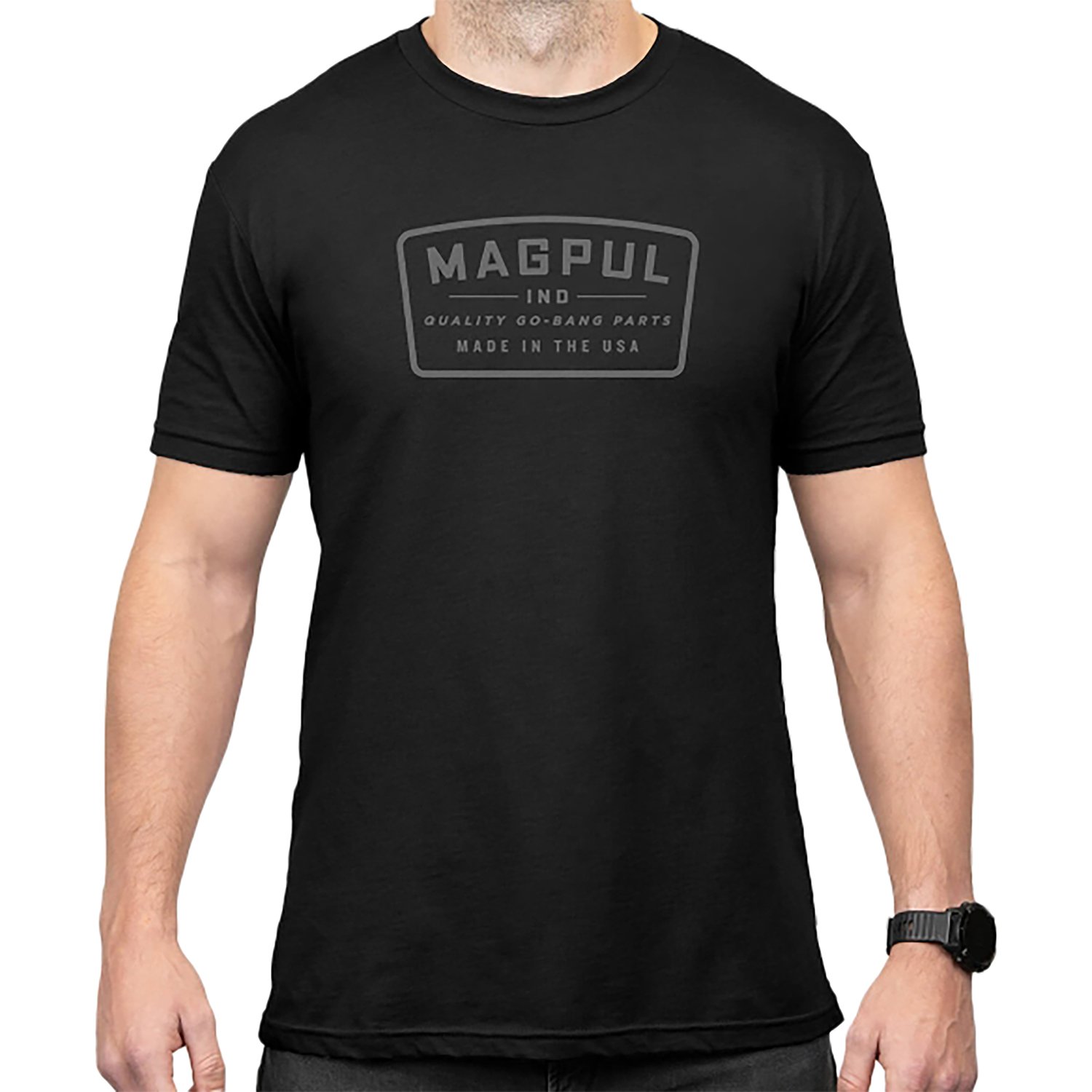 Magpul MAG1526-001-L Go Bang Parts Black Cotton/Polyester Short Sleeve Large