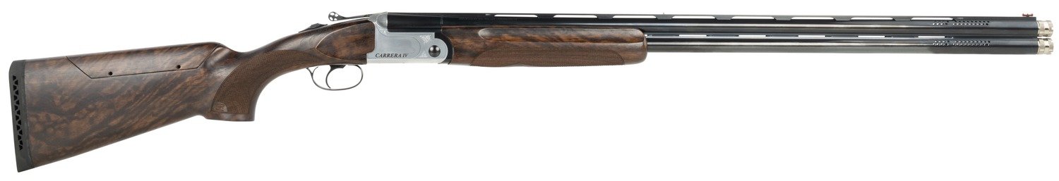 F.A.I.R. FRDCIV1232 Carrera IV  12 Gauge Break Open 2rd 32" Blued Over/Under Ported Barrel, Engraved Nickel Receiver, Walnut w/Adj Comb Stock, Technichoke XP70 Choke System