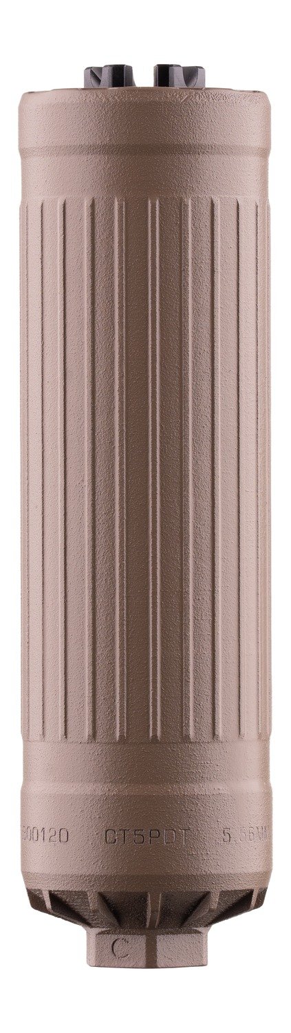 Dead Air CT5PDTFDE5824 CT5P Patrol 6mm/5.56 NATO 1.60" Flat Dark Earth Haynes 282 5/8x24