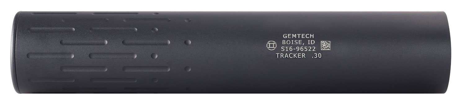 Gemtech 12116 Tracker  30 Cal 1.6" Black Hardcoat Anodized Aluminum 5/8"-24 tpi