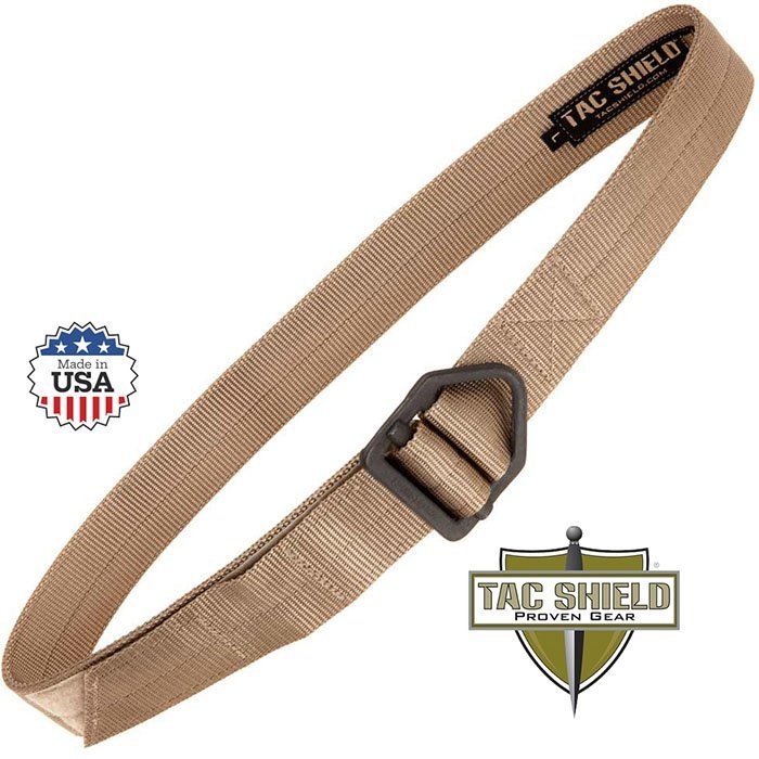 Tactical Riggers Belt 1.75 inch Double Wall Tan Large fits waist 38 to 42 inches